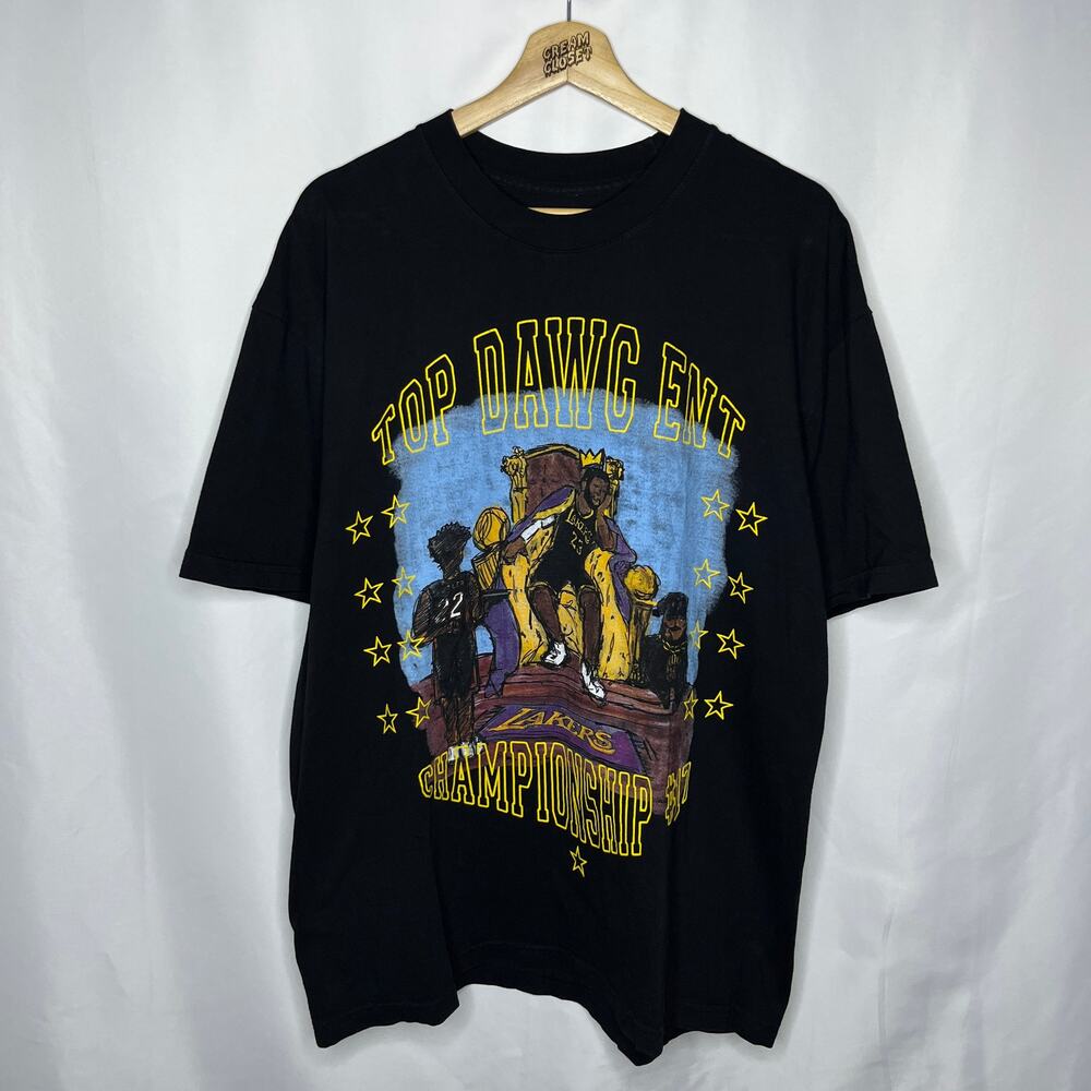 Kendrick Lamar TDE Top Dawg pg Lang King James Championship Tour Merch Tee L